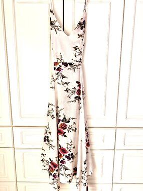 Pink/White Floral Dress, Size S/M, New
